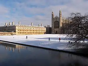 Cambridge im Winter.