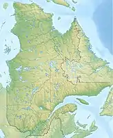 Lagekarte von Provinz Québec