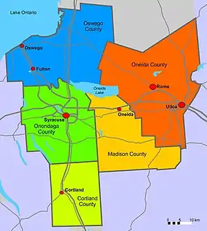 Die 5 Counties in Central New York