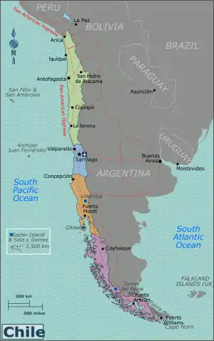 Die Reiseregionen in Chile