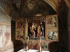 Altar in der Mariä-Verkündigung-Kirche Chyžné