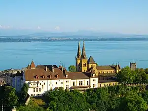 Luftansicht von Neuenburg