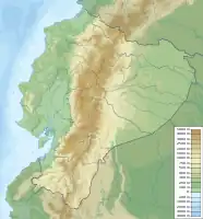 Lagekarte von Ecuador