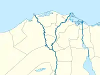 Lagekarte des Nildeltas in Ägypten