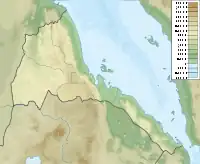 Lagekarte von Eritrea
