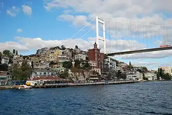 Die Zweite Bosporus-Brücke, europäische Seite