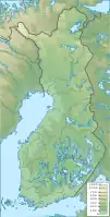 Lagekarte von Finnland