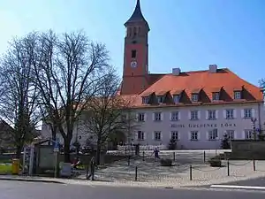Das Ortszentrum von Floss