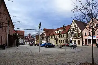 Der Marktplatz in Heideck