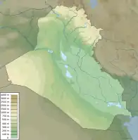 Lagekarte von Irak