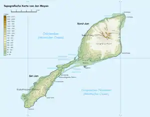 Lagekarte der Insel Jan Mayen