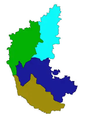 Die Distrikte Karnatakas