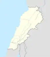 Lagekarte von Libanon