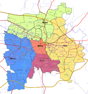 Stadtteile von Leipzig