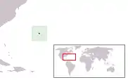 Karte mit eingezeichneter Lage von Bermuda