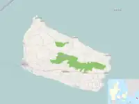 Lagekarte von Bornholm, Dänemark