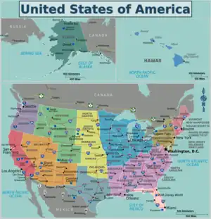 Die Reiseregionen der USA