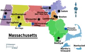 Reiseregionen von Massachusetts
