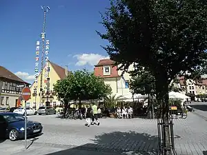 Der Marktplatz von Gunzenhausen