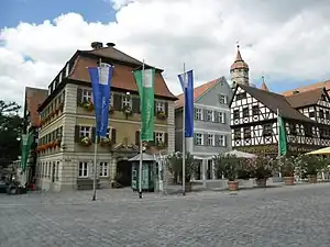 Der Marktplatz von Feuchtwangen