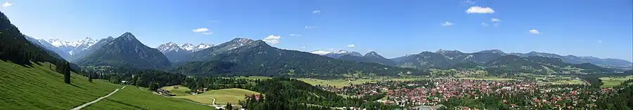 Panorama von Oberstdorf