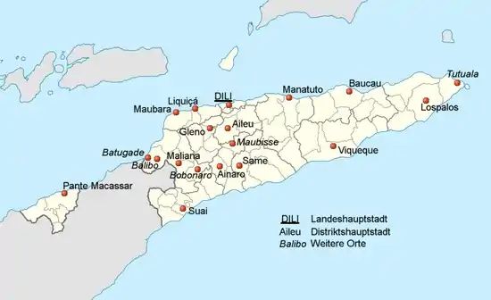 Städte in Osttimor