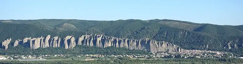 Felsformation Les Pénitents bei Les Mées