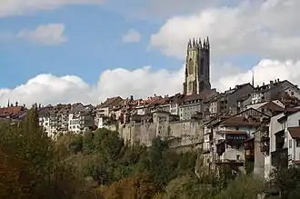 Panorama von Freiburg im Üechtland