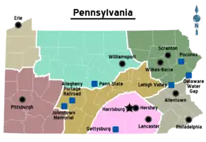 Regionen Pennsylvanias