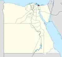 Lage des Gouvenements Port Said in Ägypten