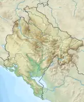 Lagekarte von Montenegro