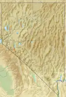 Lagekarte von Nevada in den USA