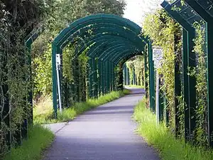 Der Schutz der Radfahrer vor Golfbällen