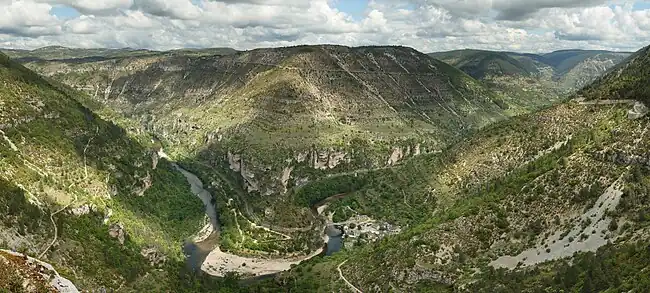 Gorges du Tarn bei Saint-Chély-du-Tarn