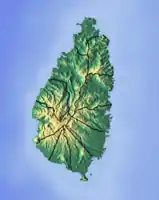 Lagekarte von Saint Lucia