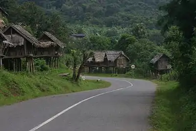 Straße in Nordlaos