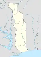 Lagekarte von Togo