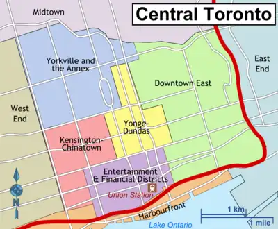 Der Stadtkern von Toronto