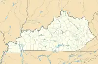 Lagekarte von Kentucky in den USA