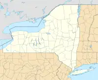 Lagekarte von New York in den USA