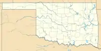 Lagekarte von Oklahoma in den USA