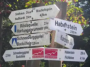 Eine Vielzahl von Wanderwegen